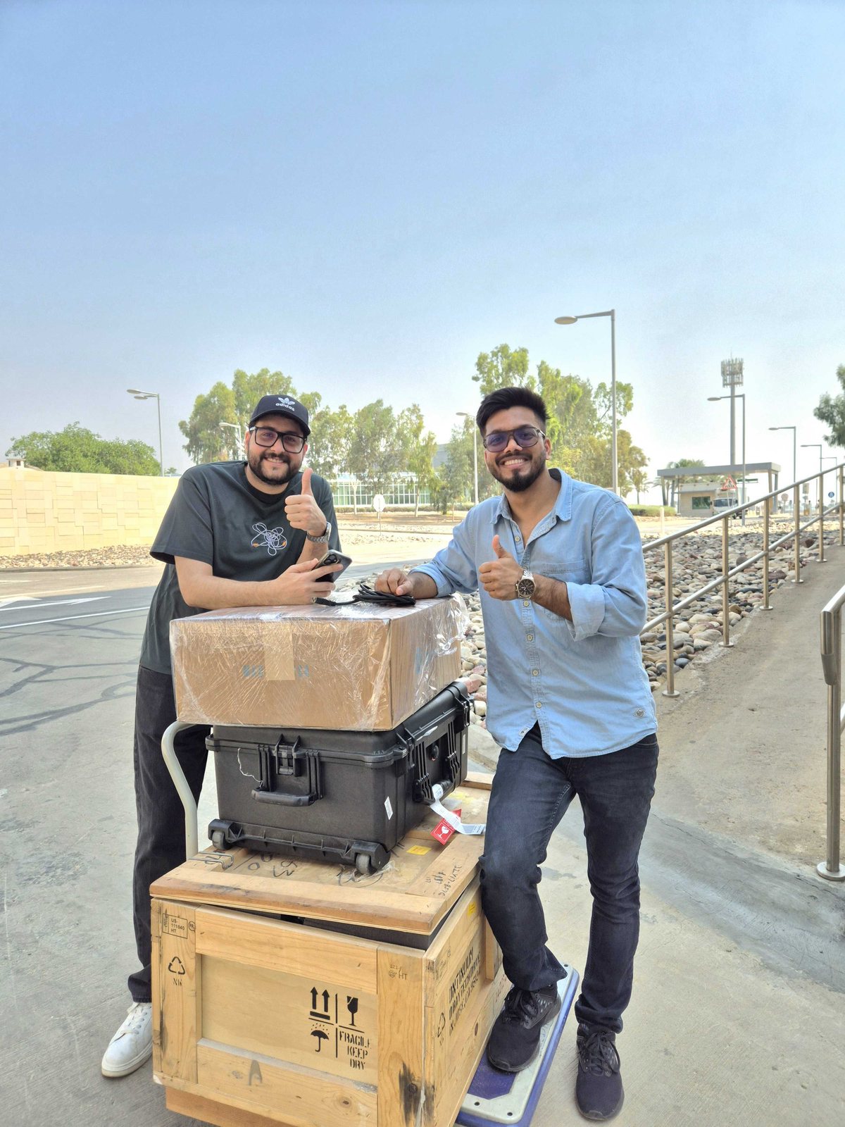 AbsorbIQ team shipping field-ready hardware to a pilot site
